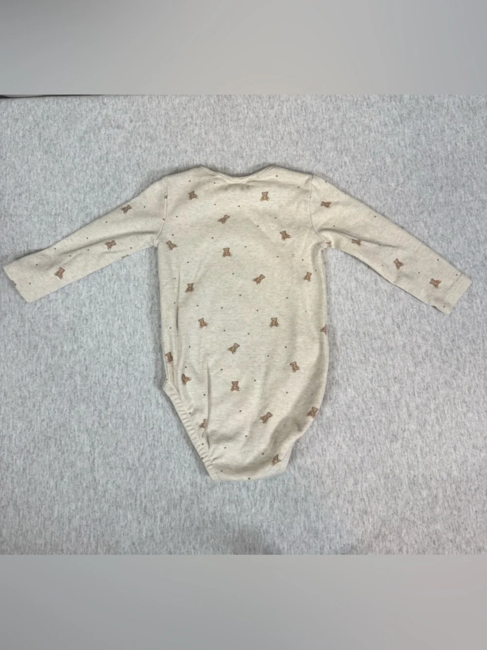 Zara‎ Baby Bear Bodysuit - Creme- 6–9 Months